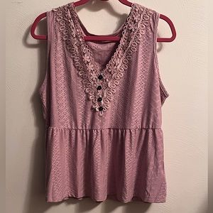 NWOT~Shein Mauve Sleeveless Top